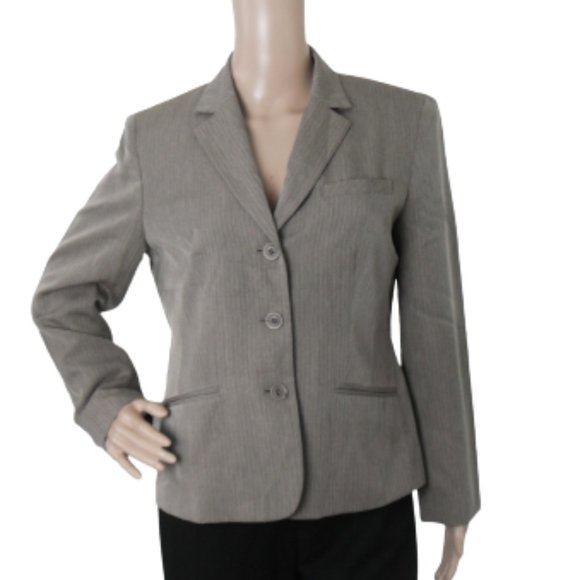 Norton McNaughton Jackets & Blazers - Norton McNaughton Lt Brown Tan Pinstripe Jacket